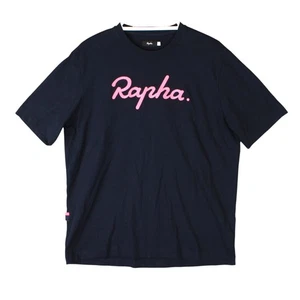 Rapha Herren T-Shirt Gr. L schwarz Logo Schriftzug Grafik Rundhals Kurzarm Radsport - Bild 1 von 15