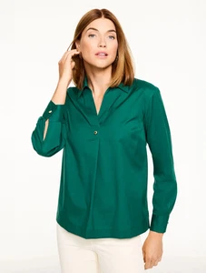 Non-Iron Popover at Talbots  NWT $99.5, color PINEGROVE - Picture 1 of 1