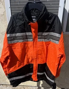 HARLEY DAVIDSON 98275-08VM XL MEN'S HI-VIS RAINWEAR JACKET REFLECTIVE (READ) - Picture 1 of 21