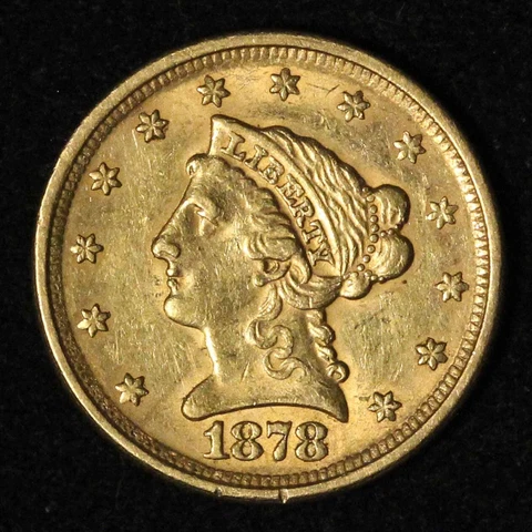 1878 $2.50 Liberty Head Gold Quarter Eagle - Free Shipping USA Cover