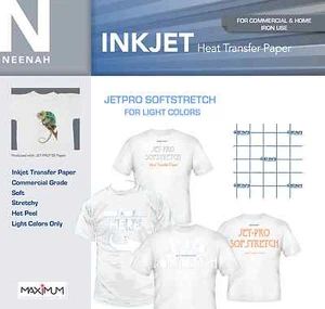 Neenah JetPro dehnbares Wärmeübertragungspapier für helle Farben 8,5 x 11 (22 Blatt) - Bild 1 von 9