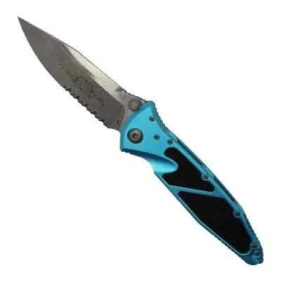 Microtech 160-11APTQ Socom Elite S/E Manual Knife Turquoise – Apocalyptic - Image 1 of 4