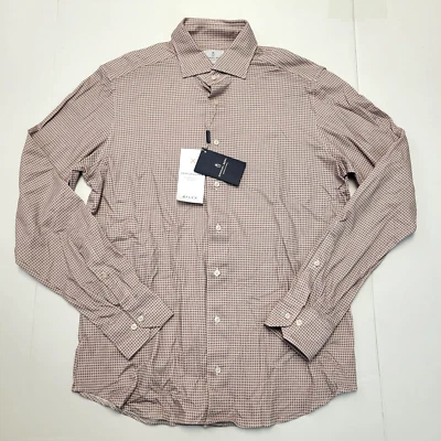 $278 Nueva Camisa Tejida Jersey Emanuel Berg Para Hombre MEDIANA M 15.5 EU 40 Rosa 4 Flex Foto 1 de 4