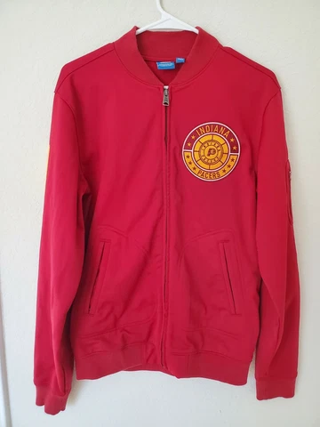 Adidas Indiana Pacers hickory Hoosier warmup jacket small Cover