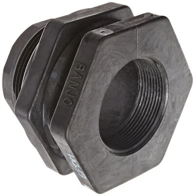 Banjo TF300 полипропиленовый фитинг бака с опалубкой, 3 дюйма гнездо NPT - Изображение 1 из 2