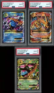 2016 Pokemon XY Evolutions M Mega EX Charizard Blastoise Venusaur 2 13 22 PSA 10 - Picture 1 of 24