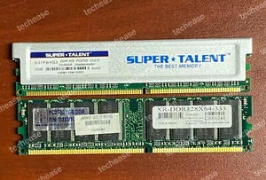 1GB PC2700 DDR1 333 MHz 184-pin DIMM Desktop RAM - Untested, As Is, Lot of 2 - Picture 1 of 2