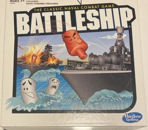 Travel Battleship Milton Bradley Classic Naval Combat Game Portable Hard Case - Picture 1 of 2