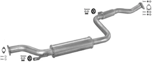 VOLVO S40 V40 1.9 D 90HP 1997-2001 Exhaust Central Silencer+ - Picture 1 of 1