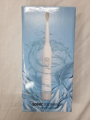 Cepillo de dientes sónico. Cepillo de dientes eléctrico. Blanco. Carga USB. Foto 1 de 2