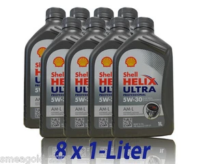 Shell Helix Ultra Professional  AM-L  5W 30 8x1 Liter MB 229.51 BMW LL04 Motoröl - Bild 1 von 3