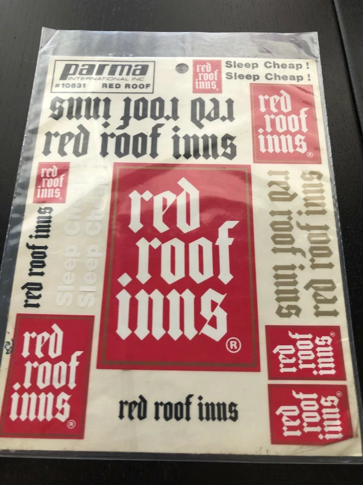 Parma International Inc : Red Roof Inns "Sleep Cheap!" Decals #10631   @ - Image 1 of 1