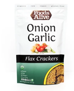 Keto Snacks: Foods Alive Flachs Cracker Low Carb 2er Pack 4oz (0,5 bis 4 Netto Kohlenhydrate) - Bild 1 von 8