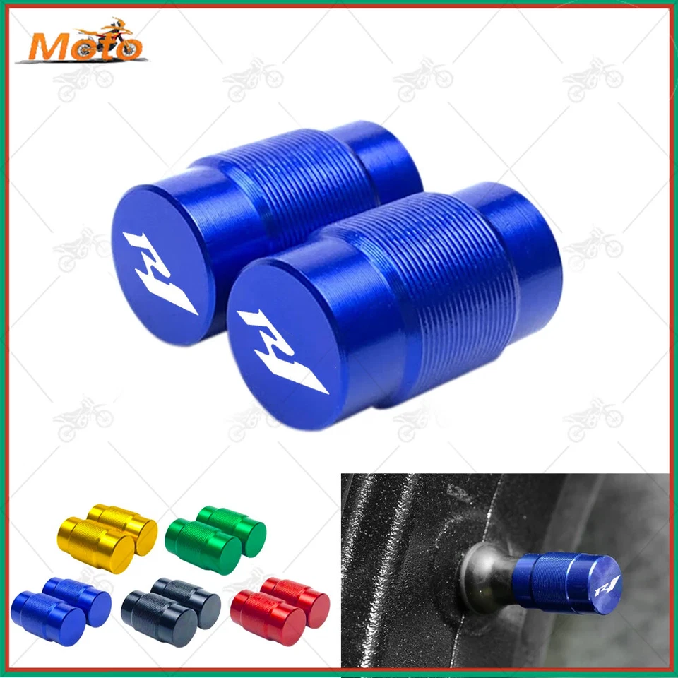 New For Yamaha YZF R1 R1M R1S Accessories Motorcycle Wheel Tire Valve Cap Cover - Image 1 of 3