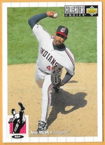 JOSE MESA CLEVELAND INDIANS #205 - CUBIERTA SUPERIOR ELECCIÓN DE COLECCIONISTA CASI NUEVO-COMO NUEVO 1994 - Imagen 1 de 2