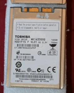 MK1633GSG Toshiba 160gb SATA Tiny Micro Hard Drive 1.8" - Picture 1 of 2
