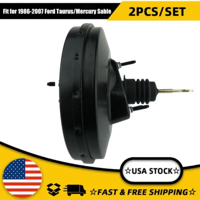 2 x Power Brake Booster Fit for 1986-2007 Ford Taurus/Mercury Sable 54-74300 - Imagem 1 de 4