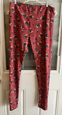 Lularoe Leggings Butterflies Multicolor Sz TC Tall & Curvy Barely Worn Unicorn - Image 1 of 4