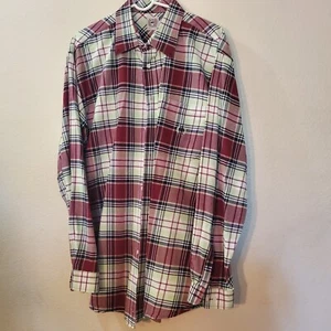 Cinch Button-Down Hemd Herren XLarge Langarm Western Cowboy Rodeo Rot Blk Gr - Bild 1 von 5