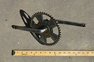 Conjunto de biela vintage de una pieza con rodamientos y herrajes - Imagen 1 de 9