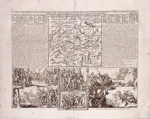 Antique map, Chatelain, Carte ancienne de la Suisse - Picture 1 of 1