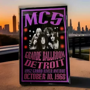 MC5 1968 Grande Ballroom Detroit Concert Poster 11 X 17 Framed - Picture 1 of 2