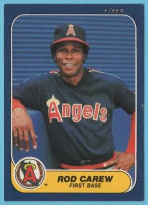 1986 Fleer Rod Carew #151 California Angels - Image 1 of 2