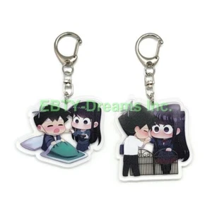 Juego de 2 llaveros acrílicos Komi Can't Communicate Shouko Komi, Hitohito Tadano v1 - Imagen 1 de 2