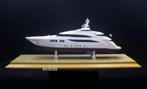 Handcrafted Yacht Boat Model White 1:160 Scale Resin Model gifts new
