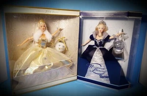 2000 MILLENNIUM PRINCESS & 2000 CELEBRATION BARBIES~SE~NRFB~w/Millenium Keepsake - Bild 1 von 12