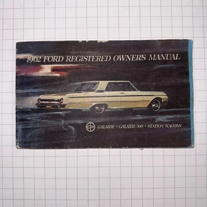 1 Original 1962 Ford Galaxie/Galaxie 500 Owner's Manual Vintage - Picture 1 of 10
