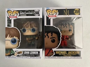 Nuevo Funko POP! Rocks: John Lennon #246 y Michael Jackson #359 edición canadiense nuevo en caja - Imagen 1 de 10