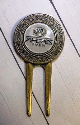 Ahead Tour Coin Style Golf Marker & Magnetic Divot Tool - Image 1 of 4