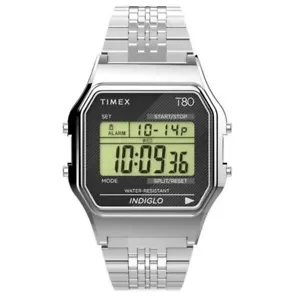 Timex T80 TW2V19000 Orologio Digitale Unisex Vintage 34mm - Imagen 1 de 2