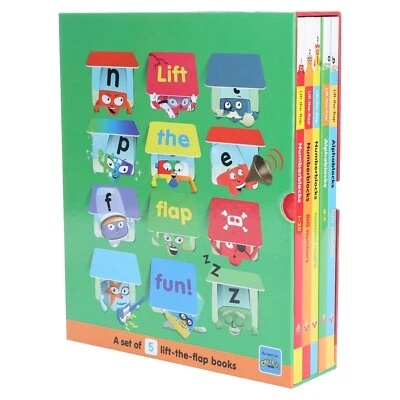 Numberblocks and Alphablocks Lift-the-Flap 5 Books Collection Set - Board Book - Image 1 of 4