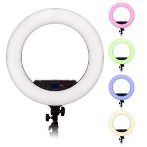 Selfie Starlite Prizmo Edition Vlog Light - 18in RGB Dimmable LED Ring Light - Picture 1 of 6