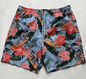 Batman Surfing Hibiscus Men's Lined Swim Board Shorts Hawaiian 90s Batman M - Picture 1 of 8