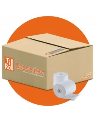 TILL ROLL SUPERSTORE 20 Rolls 57x46 Thermal Paper Till Receipt Roll Spire SPc50 | FAST N FREE