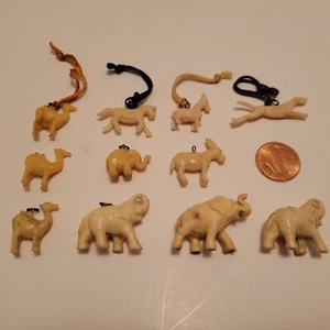 Vintage 1940's Celluloid Cracker Jack Charm Lot of 11 Premium Toy Prizes - Picture 1 of 6
