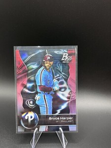 2023 Bowman Platinum 10 Bryce Harper Philadelphia Phillies Baseball Card
