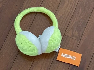 Gymboree Girls Neon Yellow Earmuffs One Size New - Picture 1 of 5