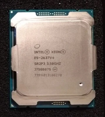 Single Xeon E5-2637 V4 CPU SR2P3  3.50GHz 4 Core DELL T7810 - Image 1 of 2