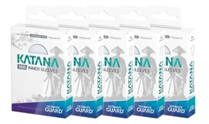 BUNDLE 5x100 Ultimate Guard Katana Inner Sleeves SmallSize Transparent 60x87,5mm - Bild 1 von 1