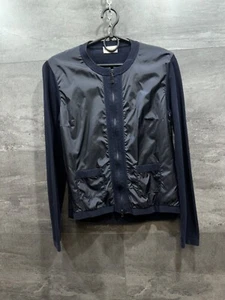 Moncler Coreana Tricot Maglia Alla Cardigan Navy Womens Size M - Picture 1 of 19