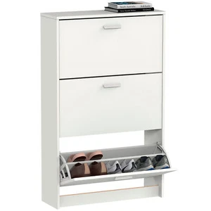 Zapatero Entrada Recibidor, Mueble Zapatos 3 Puertas Madera 119,5x74x25cm - Imagen 1 de 6