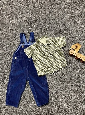 Camisa Top Vintage Años 70/80 Niños Pequeños Niños Cuello Manga Corta Hecha a Mano Talla 2T Foto 1 de 4