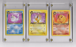 Pokemon Erste 1. Edition Dunkles Jolteon, Vaporeon, Flareon 38/82 45/82 35/82 Rare - Bild 1 von 10