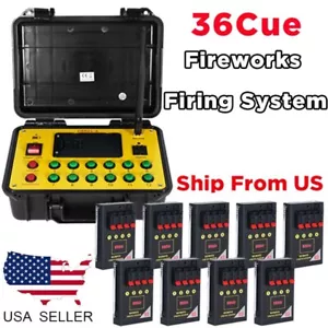 36Queues Drahtloses Feuerwerk Feuerungssystem Fernbedienung Feuerleitgerät USA - Bild 1 von 9