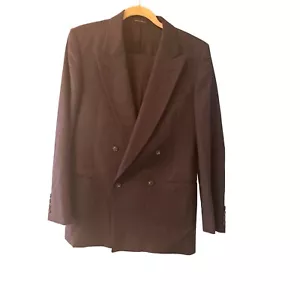 Christian St. Hubert Charcoal Heathered Blue Wool Suit Jacket and Pants - Picture 1 of 8