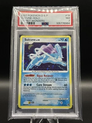2007 Pokemon D&P Suicine-Holo Secret Wonders #19 PSA 7 - Image 1 of 2